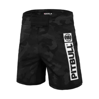 MMA šortky Pitbull West Coast NET CAMO HILLTOP 2 černá