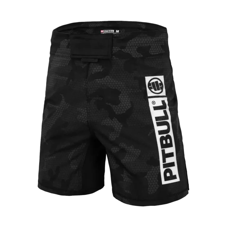 MMA šortky Pitbull West Coast NET CAMO HILLTOP 2 černá