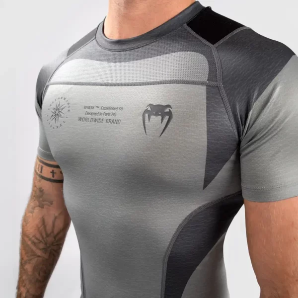 rashguard venum stone mineral green kratky rukav 4