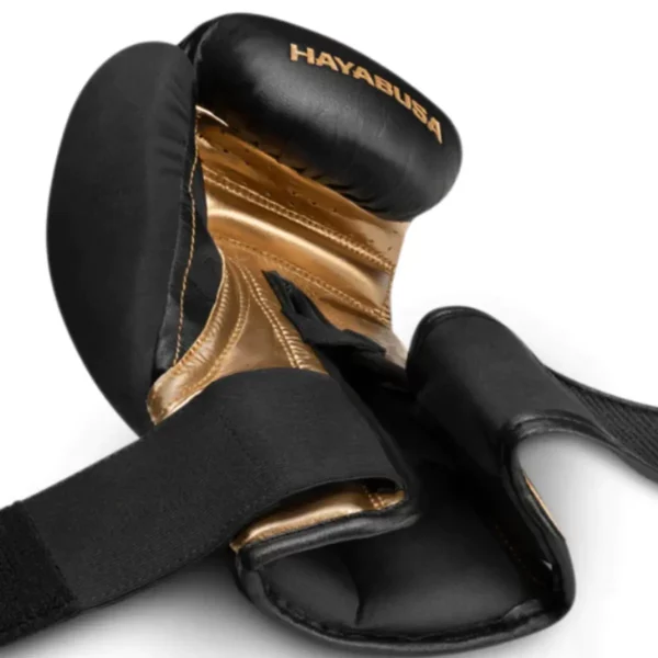 boxerske rukavice hayabusa t3 cerna zlata 3